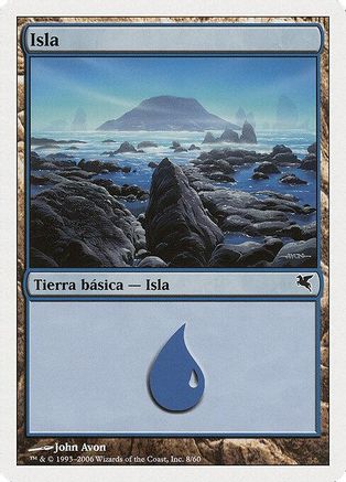 Island (Spanish) - "Isla" (H8) (PSAL-0H8) - Magic Encyclopedia 2005 (Salvat/Hachette)