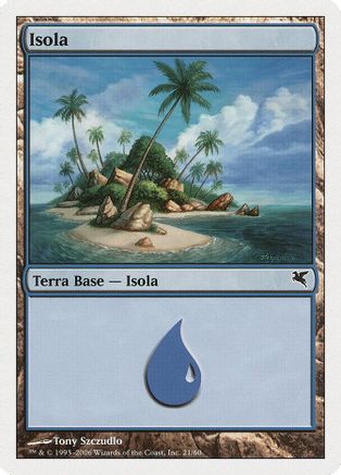 Island (Italian) - "Isola" (H21) (PSAL-H21) - Magic Encyclopedia 2005 (Salvat/Hachette)