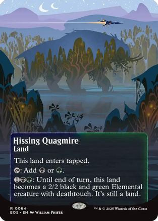 Hissing Quagmire (0064) (Borderless) (EOS-064) - Edge of Eternities: Stellar Sights Foil