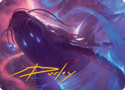 Starbreach Whale Art Card (Gold-Stamped Signature) (AAEOE-009) - Art Series: Edge of Eternities