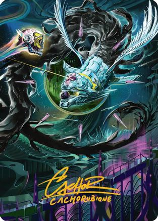 Quantum Riddler Art Card (Gold-Stamped Signature) (AAEOE-039) - Art Series: Edge of Eternities