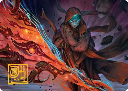 Weftstalker Ardent Art Card (Gold-Stamped Signature) (AAEOE-020) - Art Series: Edge of Eternities