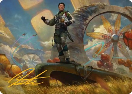 Galactic Wayfarer Art Card (Gold-Stamped Signature) (AAEOE-021) - Art Series: Edge of Eternities