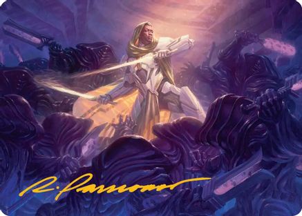 Syr Vondam, Sunstar Exemplar Art Card (Gold-Stamped Signature) (AAEOE-025) - Art Series: Edge of Eternities