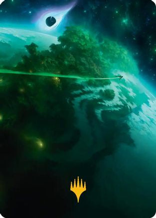 Evendo, Waking Haven Art Card (Gold-Stamped Planeswalker Symbol) (AAEOE-030) - Art Series: Edge of Eternities