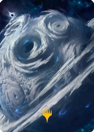 Uthros, Titanic Godcore Art Card (Gold-Stamped Planeswalker Symbol) (AAEOE-034) - Art Series: Edge of Eternities