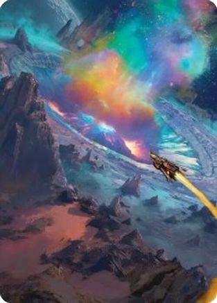 Meteor Crater Art Card (AAEOE-045) - Art Series: Edge of Eternities