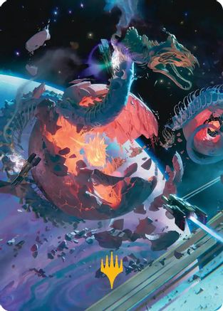 Scavenger Grounds Art Card (47/54) (Gold-Stamped Planeswalker Symbol) (AAEOE-047) - Art Series: Edge of Eternities