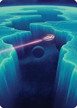 Cascading Cataracts Art Card (50/54) (AAEOE-050) - Art Series: Edge of Eternities