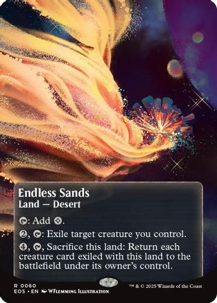Endless Sands (0060) (Borderless) (EOS-060) - Edge of Eternities: Stellar Sights Foil