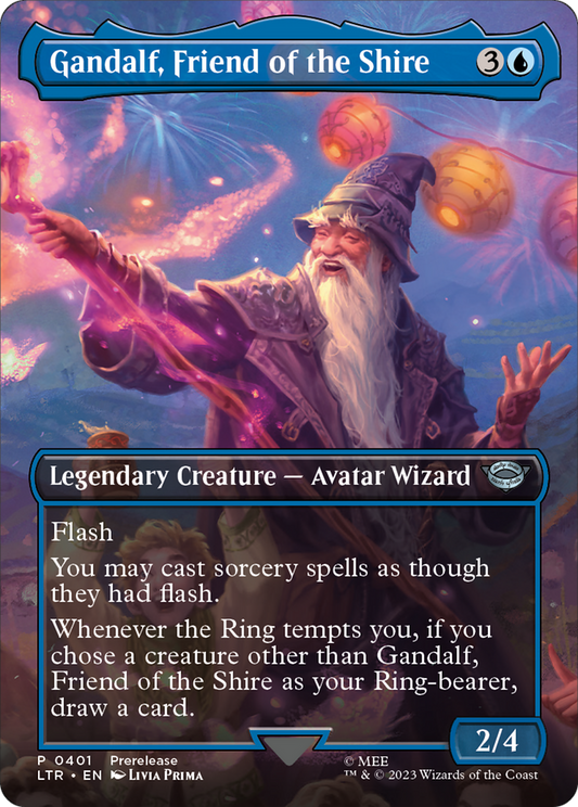 Gandalf, Friend of the Shire (Borderless) (LTR-401) - The Lord of the Rings: Tales of Middle-earth (Borderless)