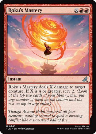 Roku's Mastery (TLE-243) - Avatar: The Last Airbender: Eternal-Legal Foil