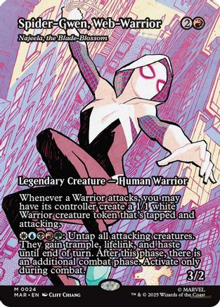 Spider-Gwen, Web-Warrior - Najeela, the Blade-Blossom (MAR-024) - Marvel Eternal-Legal Foil