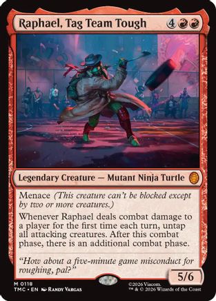 Raphael, Tag Team Tough (TMC-118) - Teenage Mutant Ninja Turtles