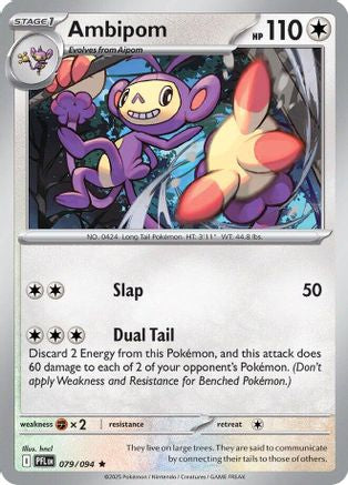 Ambipom 079/094  - Holofoil ME02 Phantasmal Flames - Rare