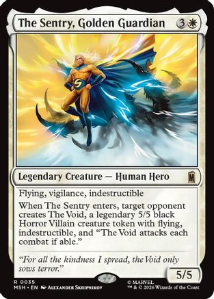The Sentry, Golden Guardian (MSH-035) - Marvel Super Heroes