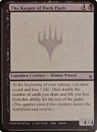 The Keeper of Dark Pacts (-) - Un-Known Event Playtest Cards