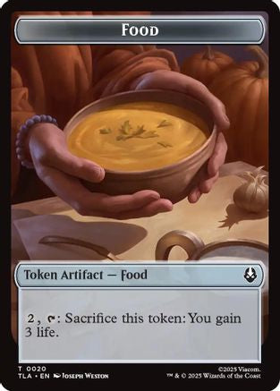 Food (0020) // Ally (0007) Double-Sided Token (TLA-20 // 7) - Avatar: The Last Airbender Foil