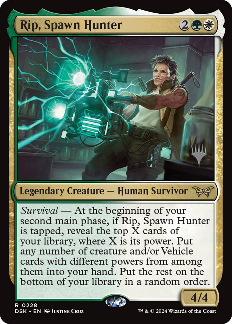 Rip, Spawn Hunter (PPDSK-228P) - Duskmourn: House of Horror Promos Foil