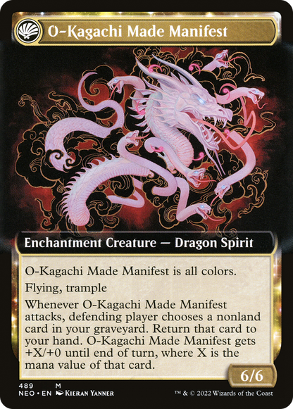 The Kami War (Extended Art) (NEO-489) - Kamigawa: Neon Dynasty: (Extended Art, fandfc, enchantment)