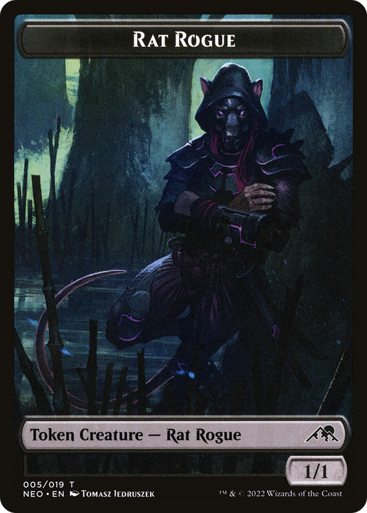 Rat Rogue Token (NEO-005) - Kamigawa: Neon Dynasty Tokens