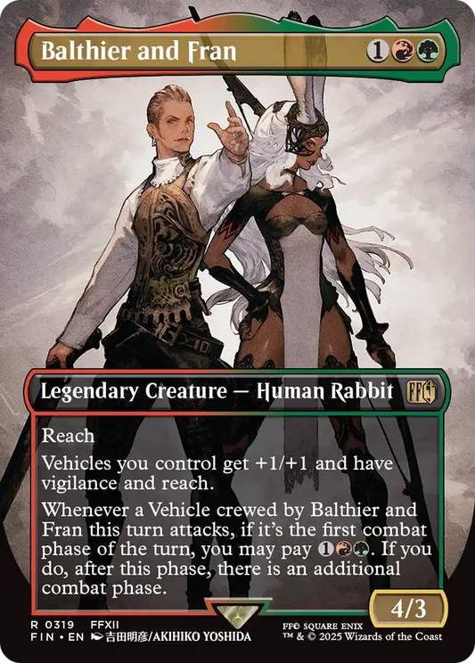 Balthier and Fran (Borderless) (0319) (FIN-319) - FINAL FANTASY (Borderless) Foil