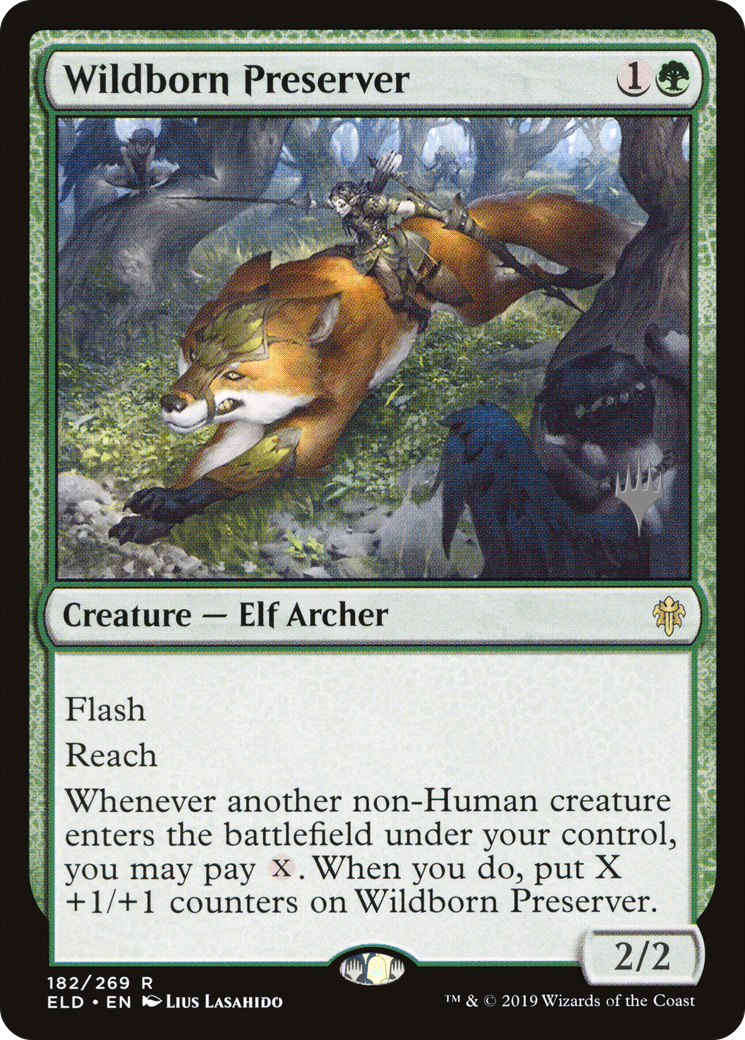 Wildborn Preserver (PPELD-182) - Throne of Eldraine Promos Foil
