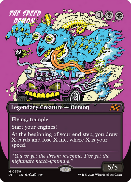 The Speed Demon (DFT-339) - Aetherdrift (Borderless) Foil