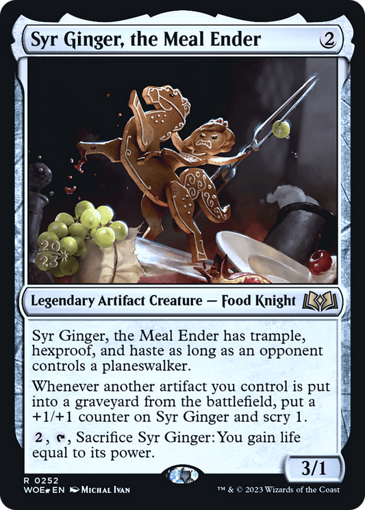Syr Ginger, the Meal Ender (PRE-252S) - Wilds of Eldraine Promos Foil