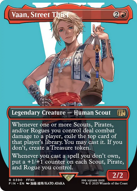 Vaan, Street Thief (FIN-390) - FINAL FANTASY (Borderless) Foil
