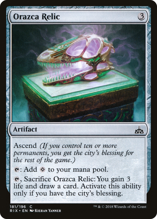 Orazca Relic (RIX-181) - Rivals of Ixalan