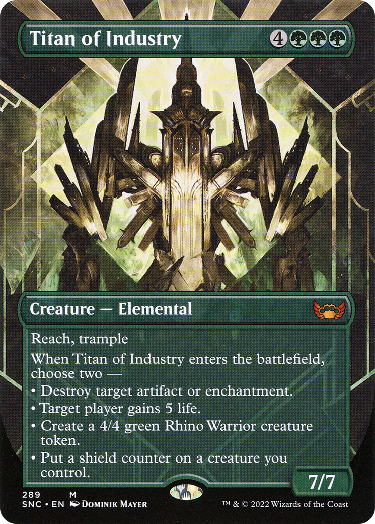 Titan of Industry (Borderless) (SNC-289) - Streets of New Capenna (Borderless) Foil