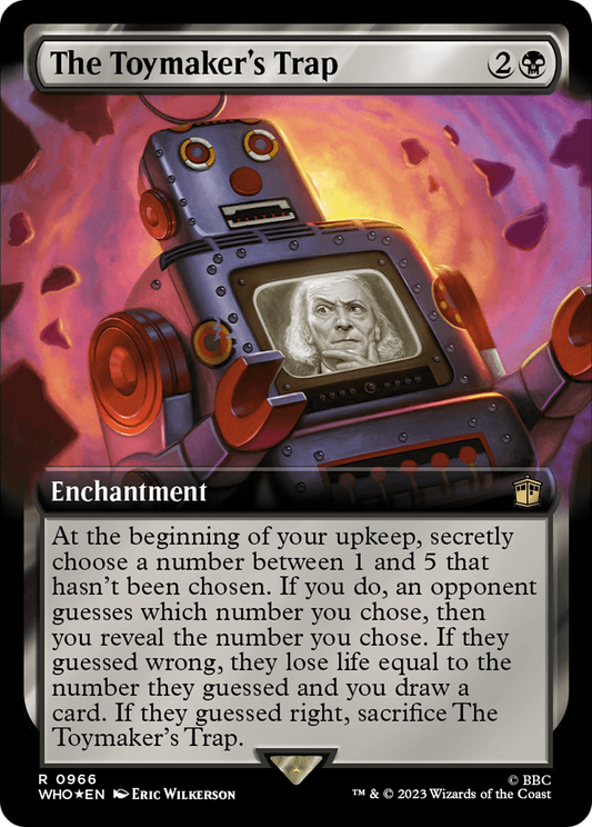 The Toymaker's Trap (Extended Art) (Surge Foil) (WHO-966) - Doctor Who: (Extended Art) Foil