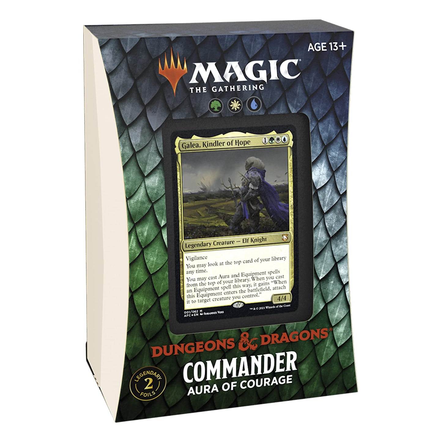 Magic the Gathering Adventures in the Forgotten Realms Aura Of Courage Commander Deck