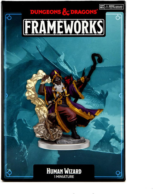 Wizkids D&D Frameworks Human Wizard Male Miniature