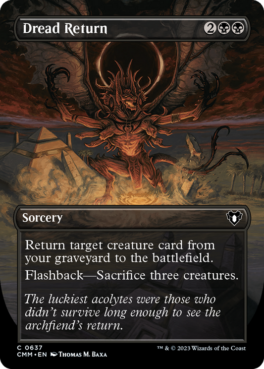 Dread Return (Borderless) (CMM-637) - Commander Masters (Borderless)