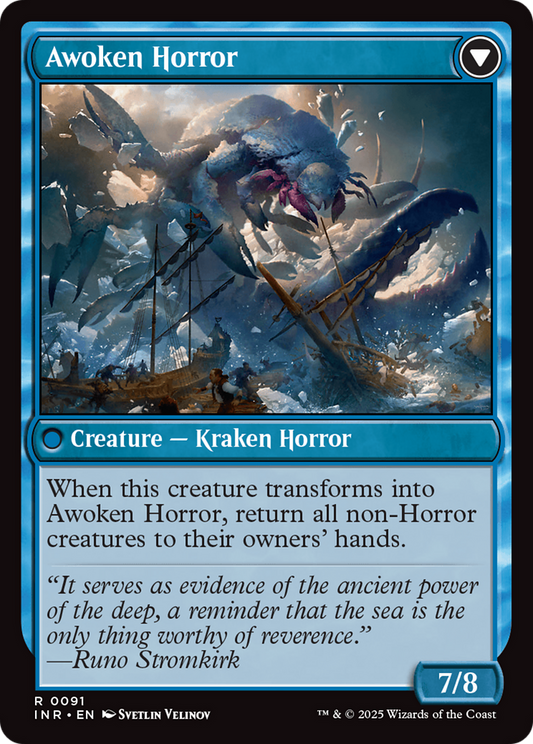 Thing in the Ice // Awoken Horror (INR-091) - Innistrad Remastered Foil