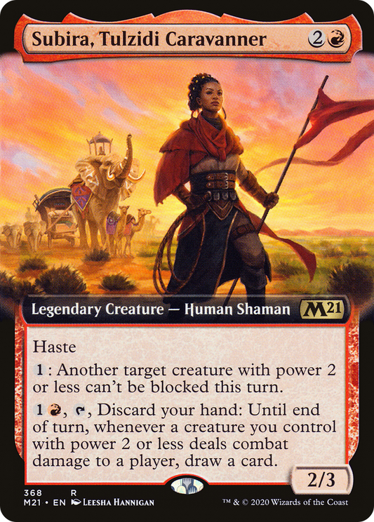 Subira, Tulzidi Caravanner (Extended Art) (M21-368) - Core Set 2021: (Extended Art) Foil