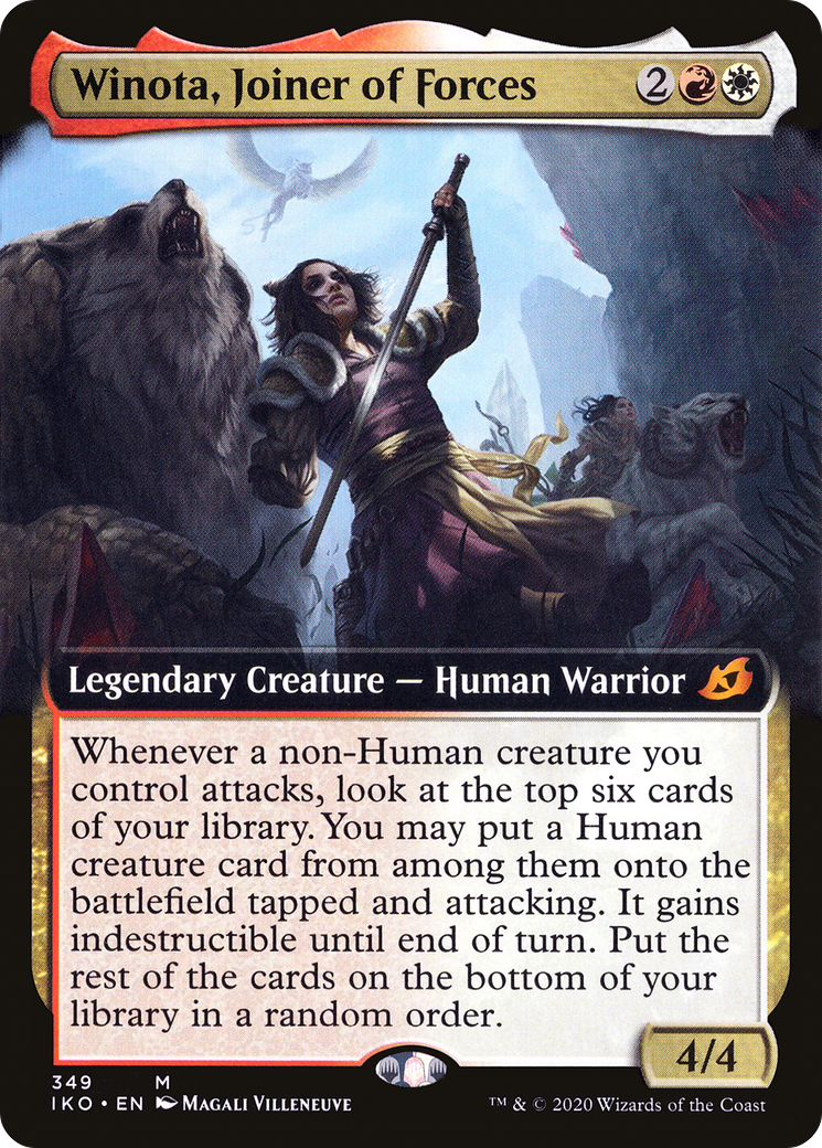 Winota, Joiner of Forces (Extended Art) (IKO-349) - Ikoria: Lair of Behemoths: (Extended Art) Foil