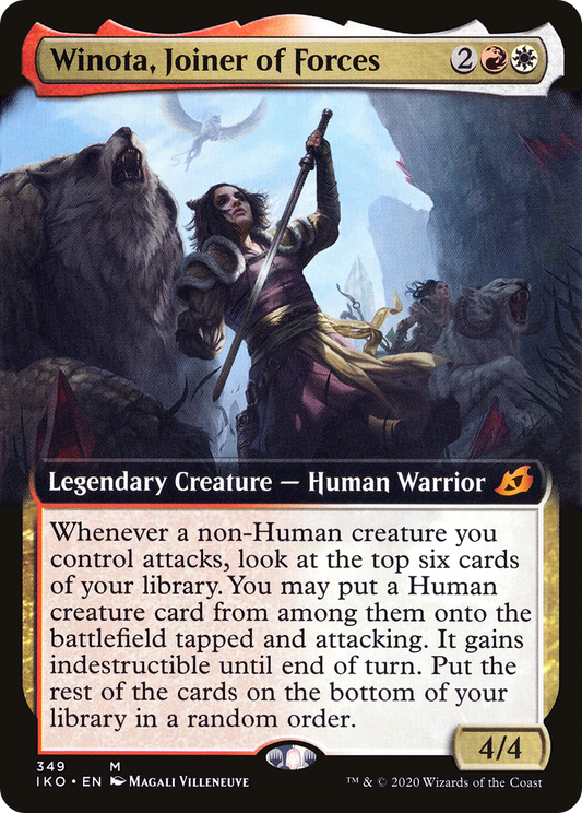 Winota, Joiner of Forces (Extended Art) (IKO-349) - Ikoria: Lair of Behemoths: (Extended Art) Foil