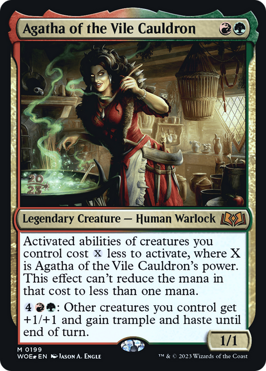 Agatha of the Vile Cauldron (PRE-199S) - Wilds of Eldraine Promos Foil