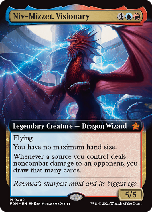 Niv-Mizzet, Visionary (FDN-482) - Foundations: (Extended Art)