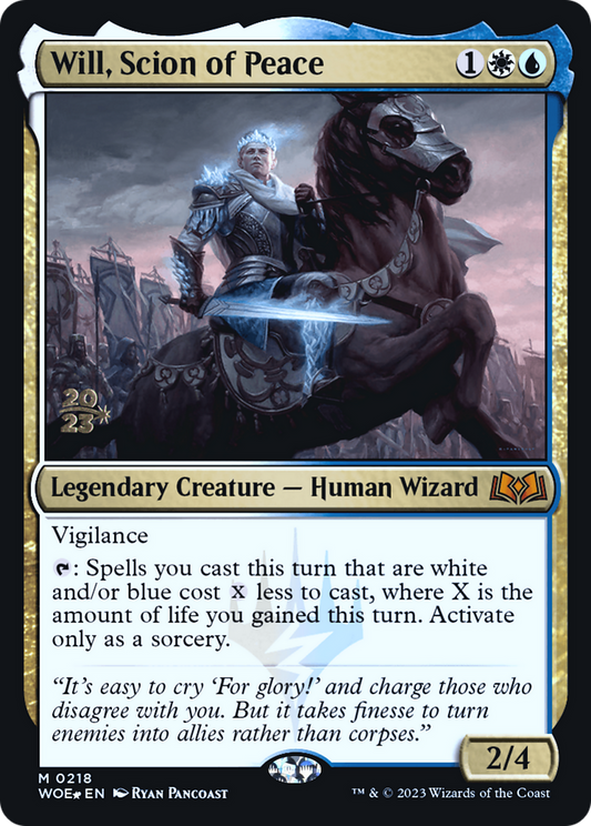Will, Scion of Peace (PRE-218S) - Wilds of Eldraine Promos Foil