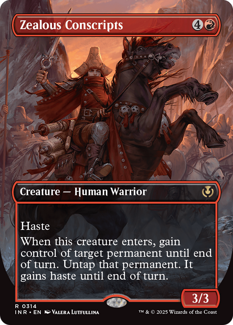 Zealous Conscripts (INR-314) - Innistrad Remastered (Borderless) Foil