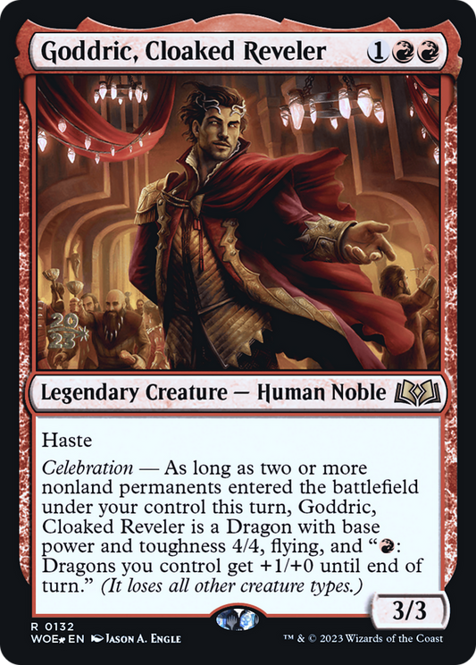 Goddric, Cloaked Reveler (PRE-132S) - Wilds of Eldraine Promos Foil