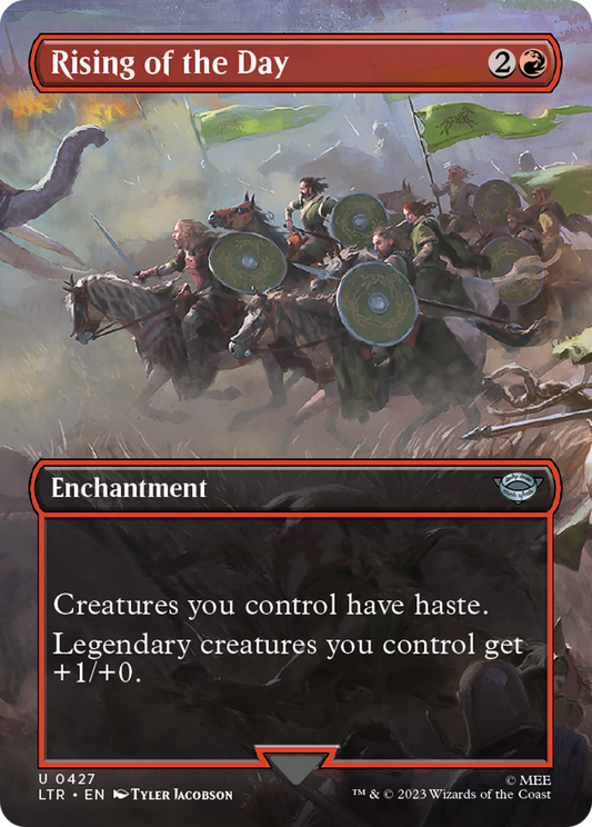 Rising of the Day (Borderless) (LTR-427) - The Lord of the Rings: Tales of Middle-earth (Borderless) Foil