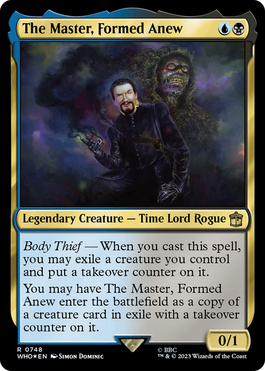 The Master, Formed Anew (Surge Foil) (WHO-748) - Doctor Who Foil