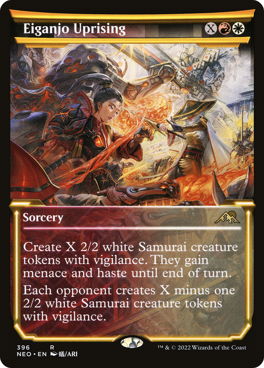 Eiganjo Uprising (Showcase) (NEO-396) - Kamigawa: Neon Dynasty: (Showcase) Foil