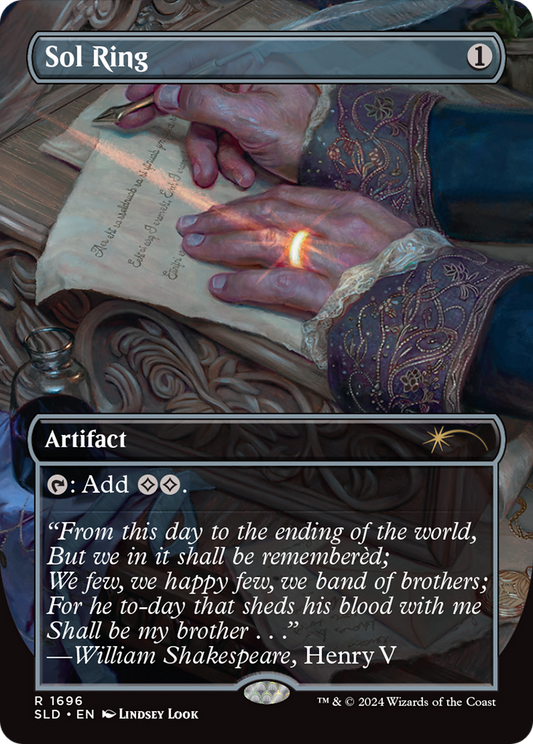 Sol Ring (1696) (SLD-1696) - Secret Lair Drop (Borderless)