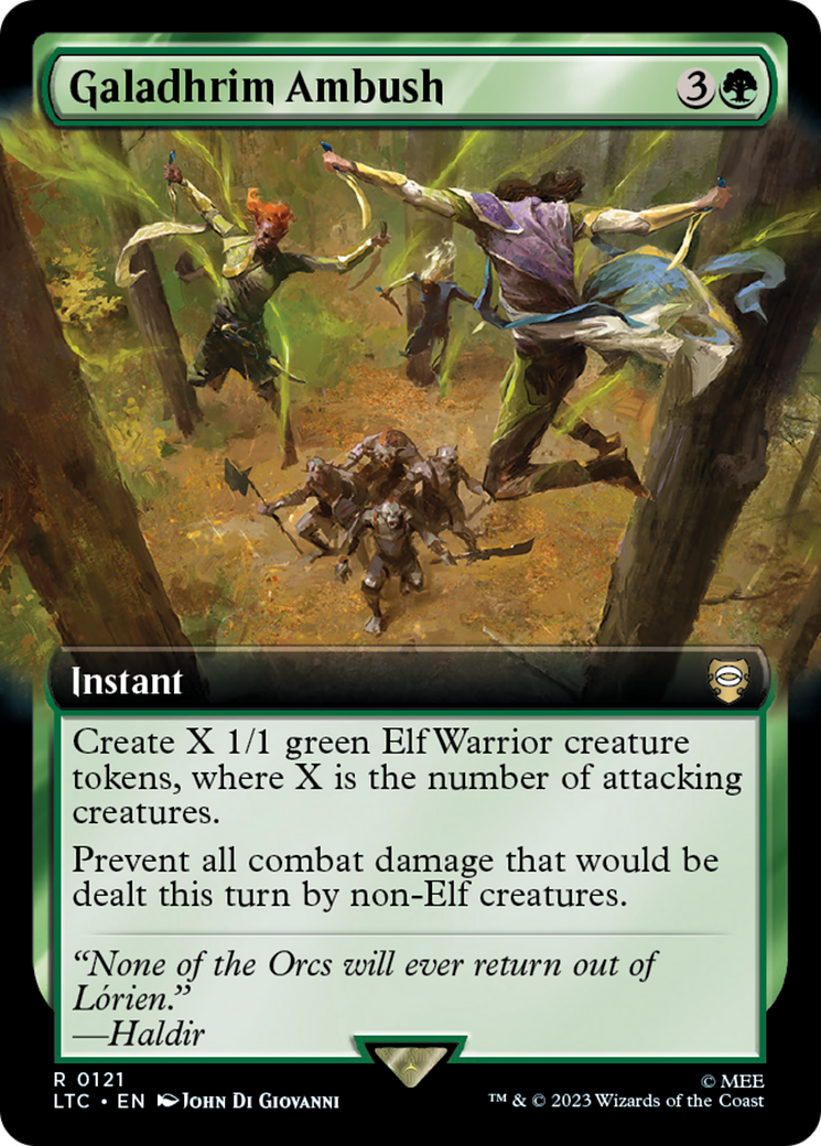 Galadhrim Ambush (Extended Art) (LTC-121) - Tales of Middle-earth Commander: (Extended Art)